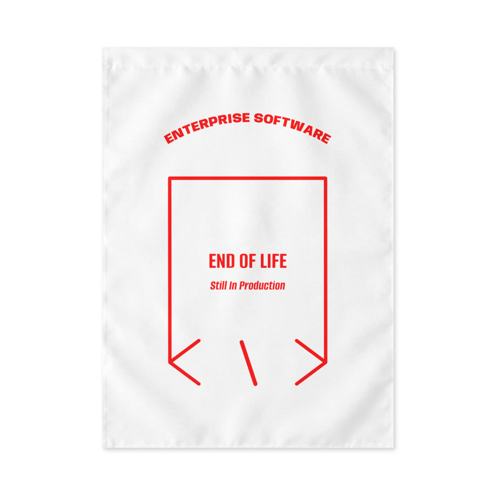 End Of Life — White Red back mockup