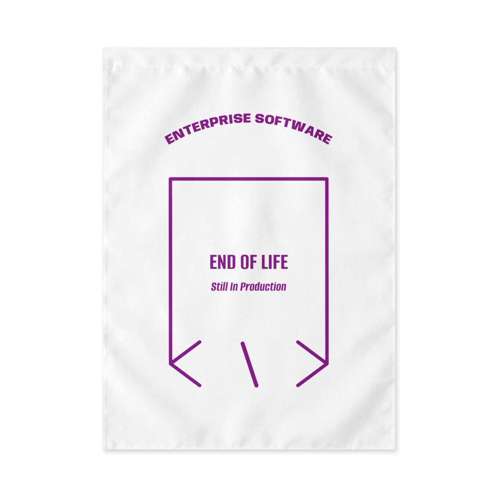 End Of Life — White Purple back mockup