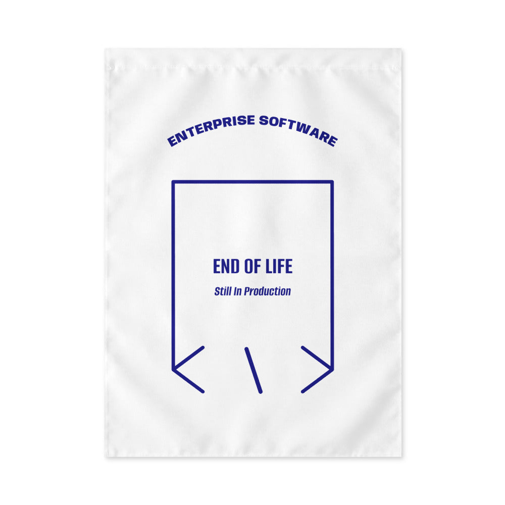 End Of Life — White Navy back mockup