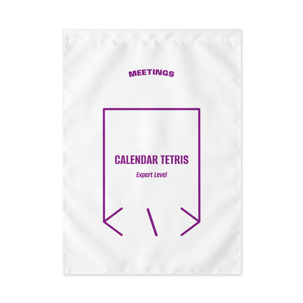 Calendar Tetris — White Purple back mockup