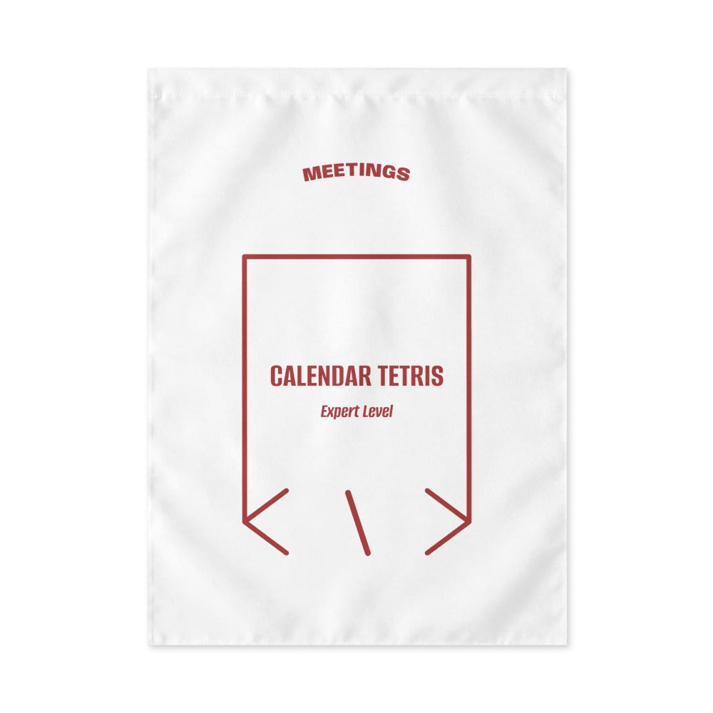Calendar Tetris — White Brown back mockup