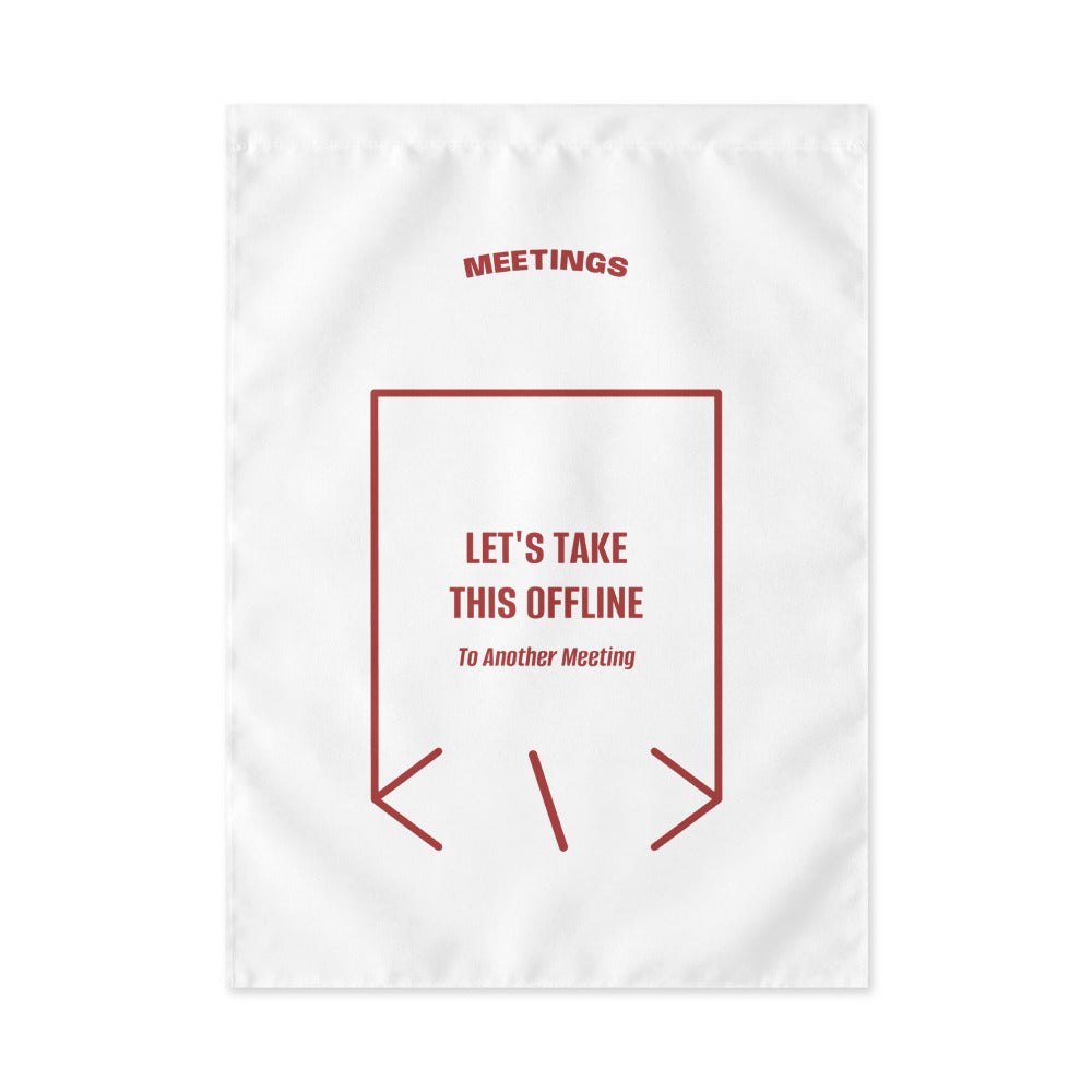 Let's Take This Offline — White Brown back mockup