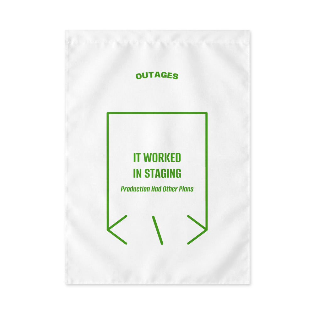 It Worked In Staging — White Green back mockup