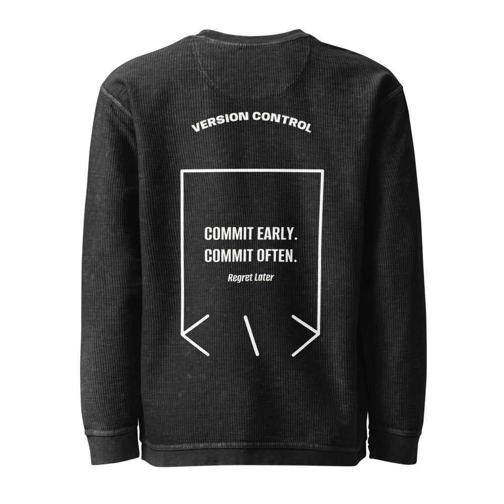 Commit Early. Commit Often. — Black Ivory back mockup