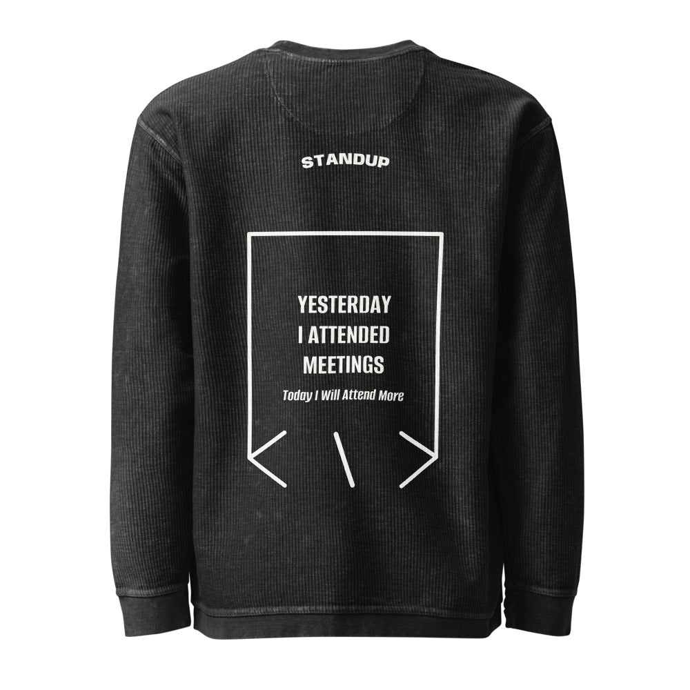 Yesterday I Attended Meetings — Black Ivory back mockup