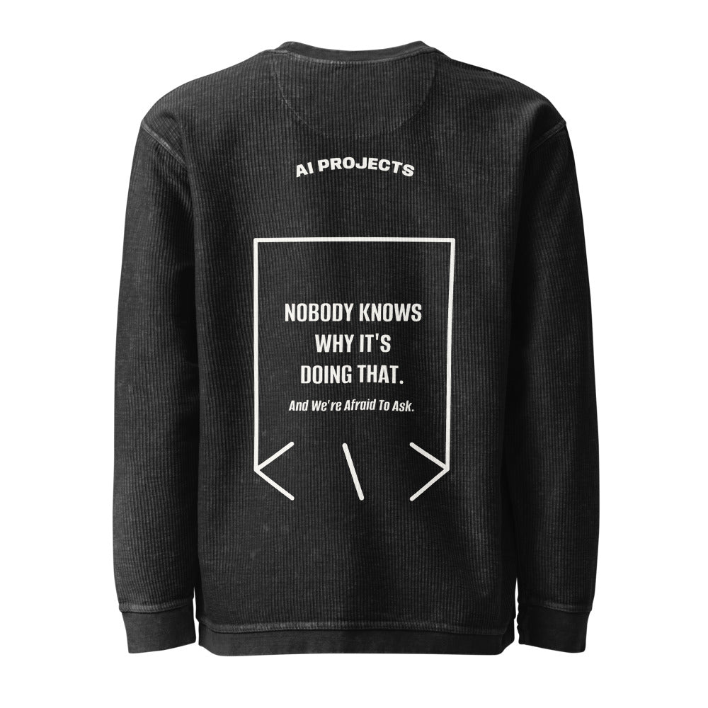 Nobody Knows Why It's Doing That. — Black Ivory back mockup