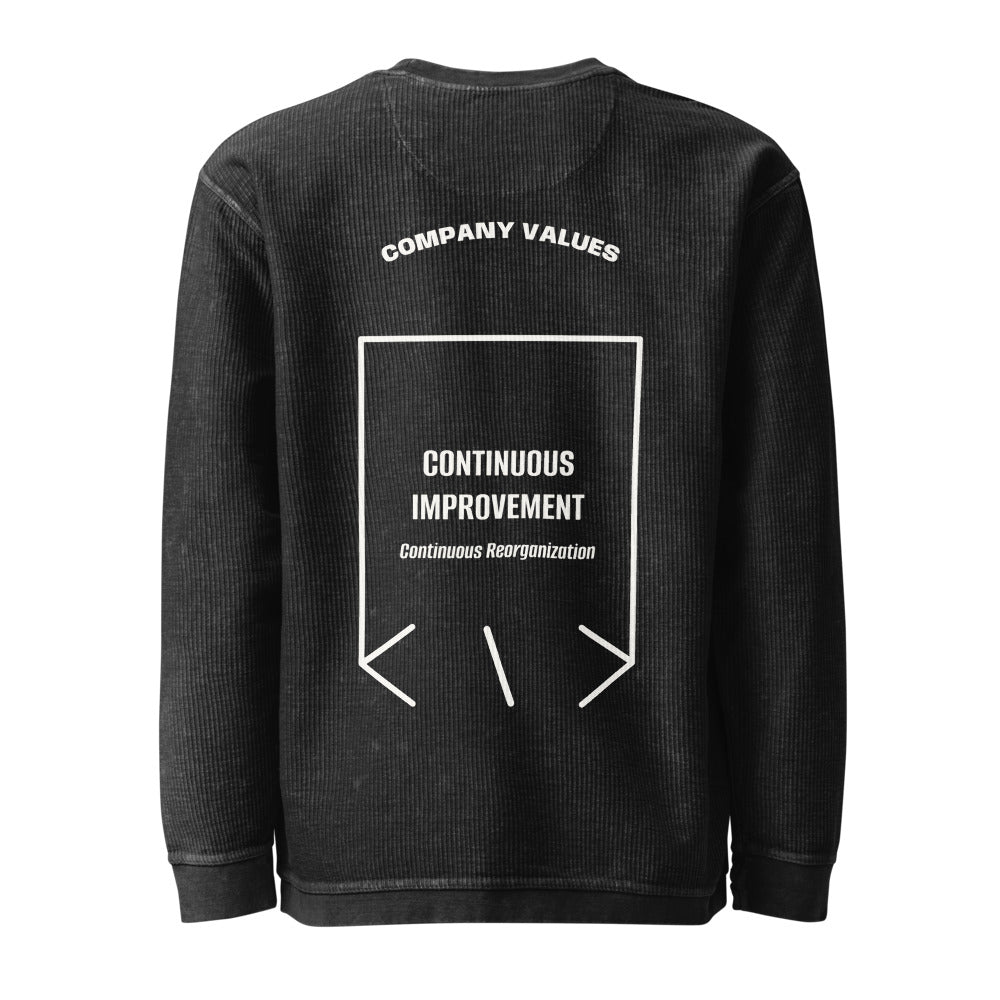 Continuous Improvement — Black Ivory back mockup