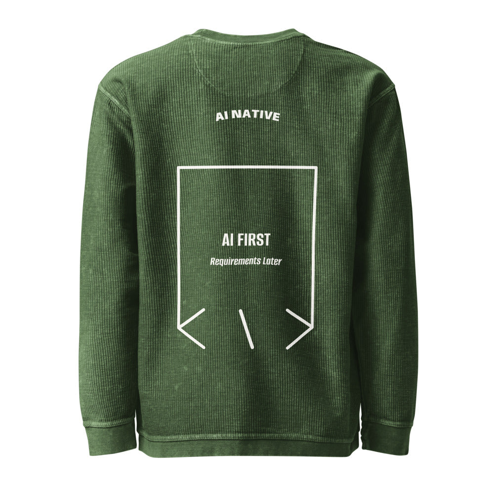AI First — secondary back mockup