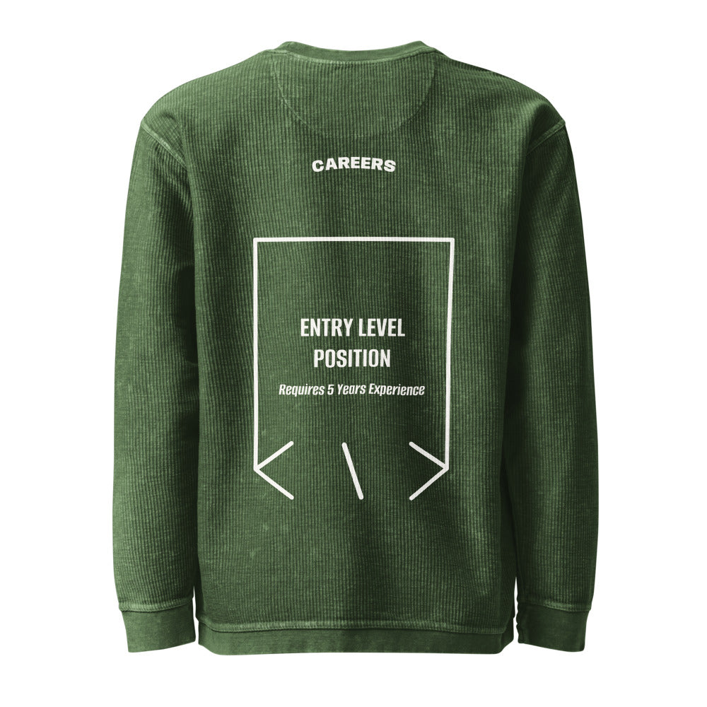 Entry Level Position — Green Ivory back mockup