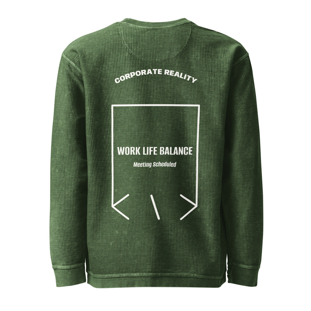 Work Life Balance — Green Ivory back mockup
