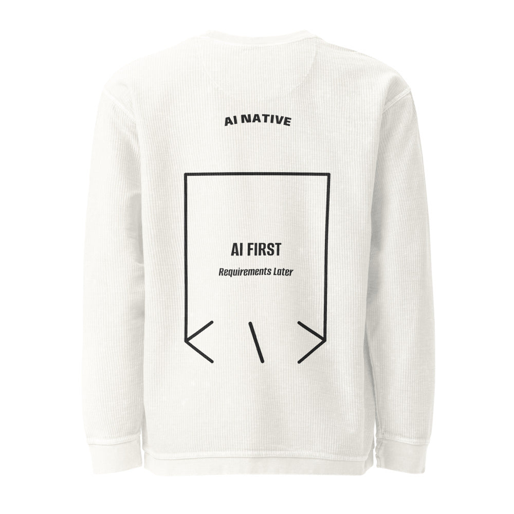 AI First — Ivory Black back mockup