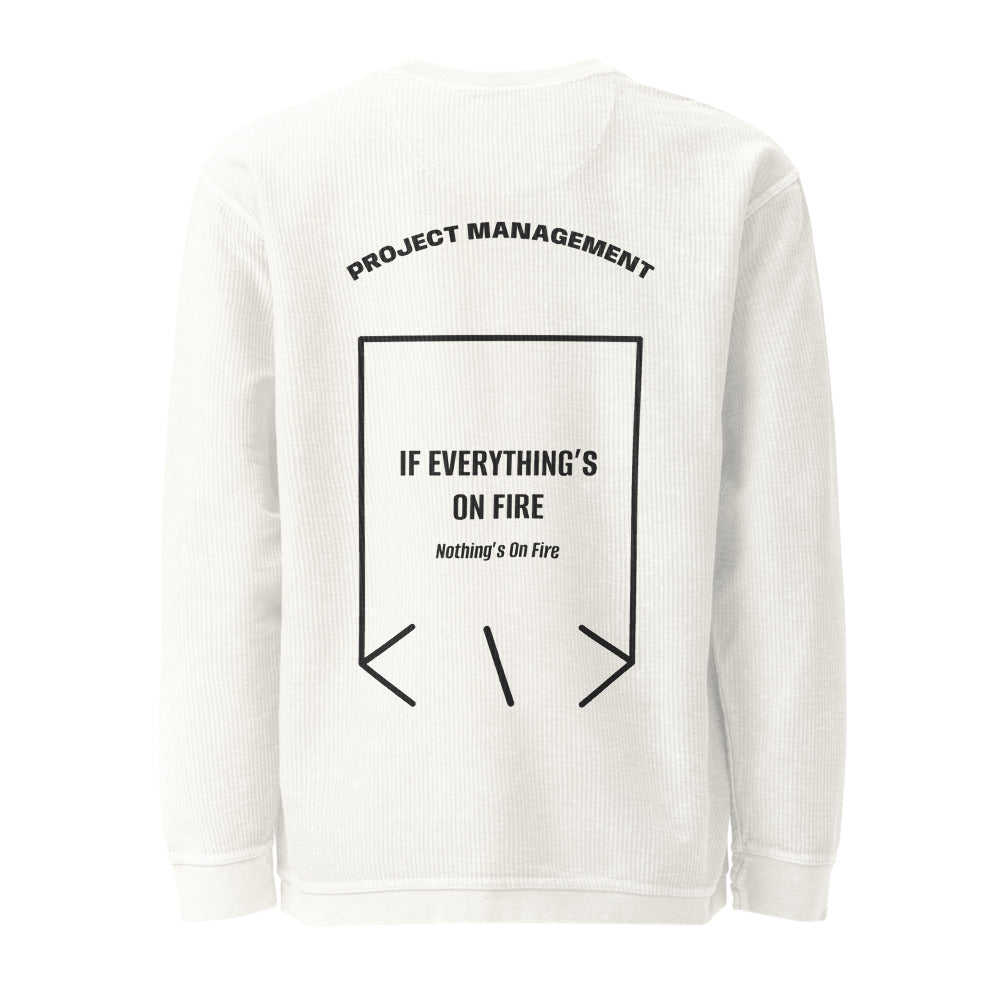 If Everything’s On Fire — Ivory Black back mockup
