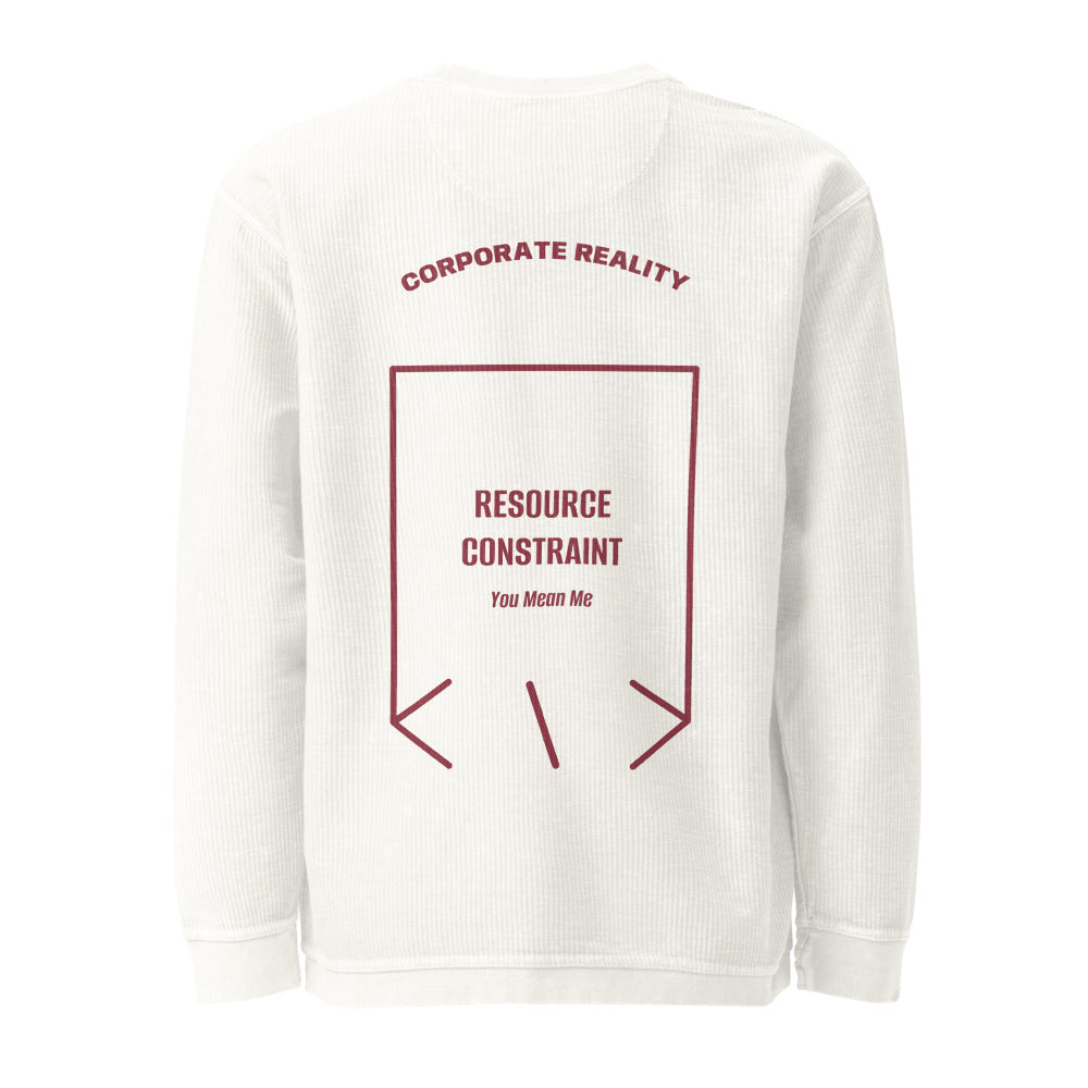 Resource Constraint — Ivory Maroon back mockup