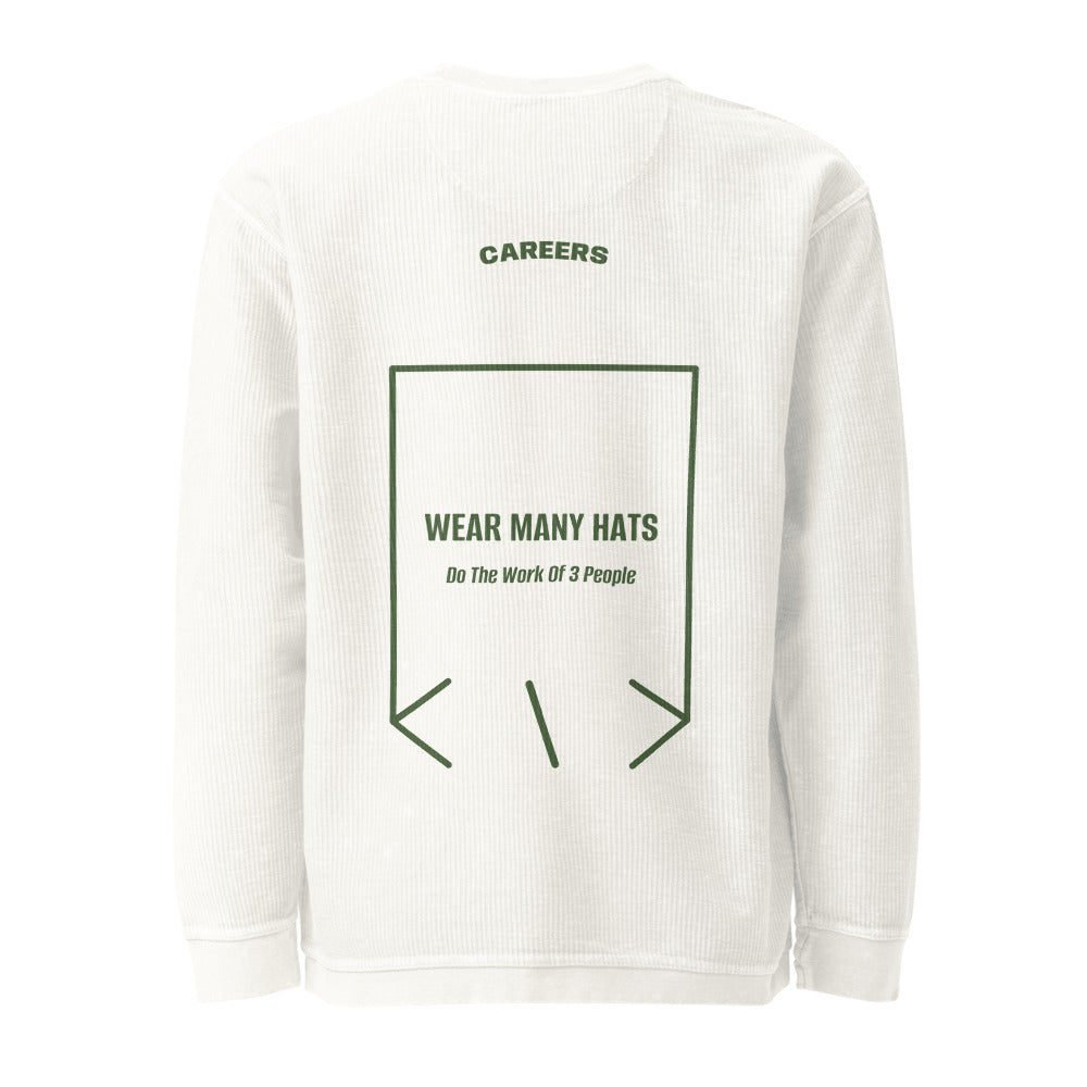 Wear Many Hats — Ivory Green back mockup
