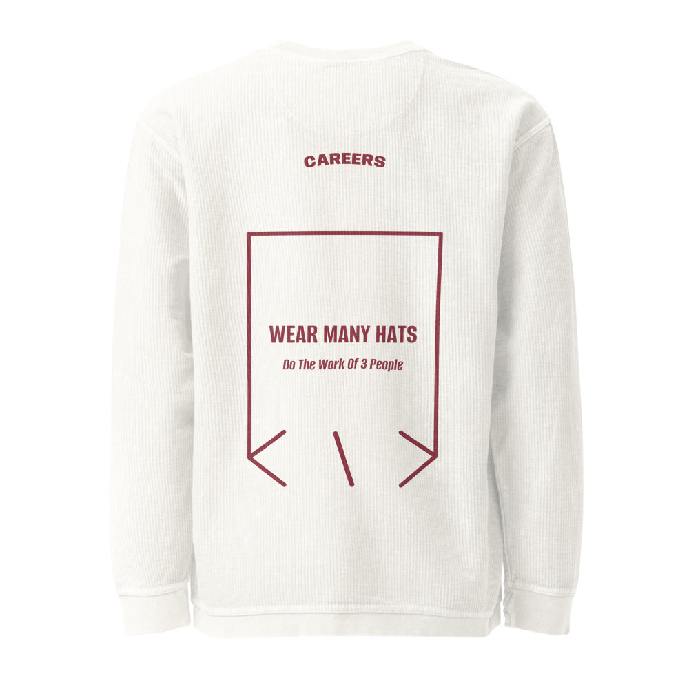 Wear Many Hats — Ivory Maroon back mockup