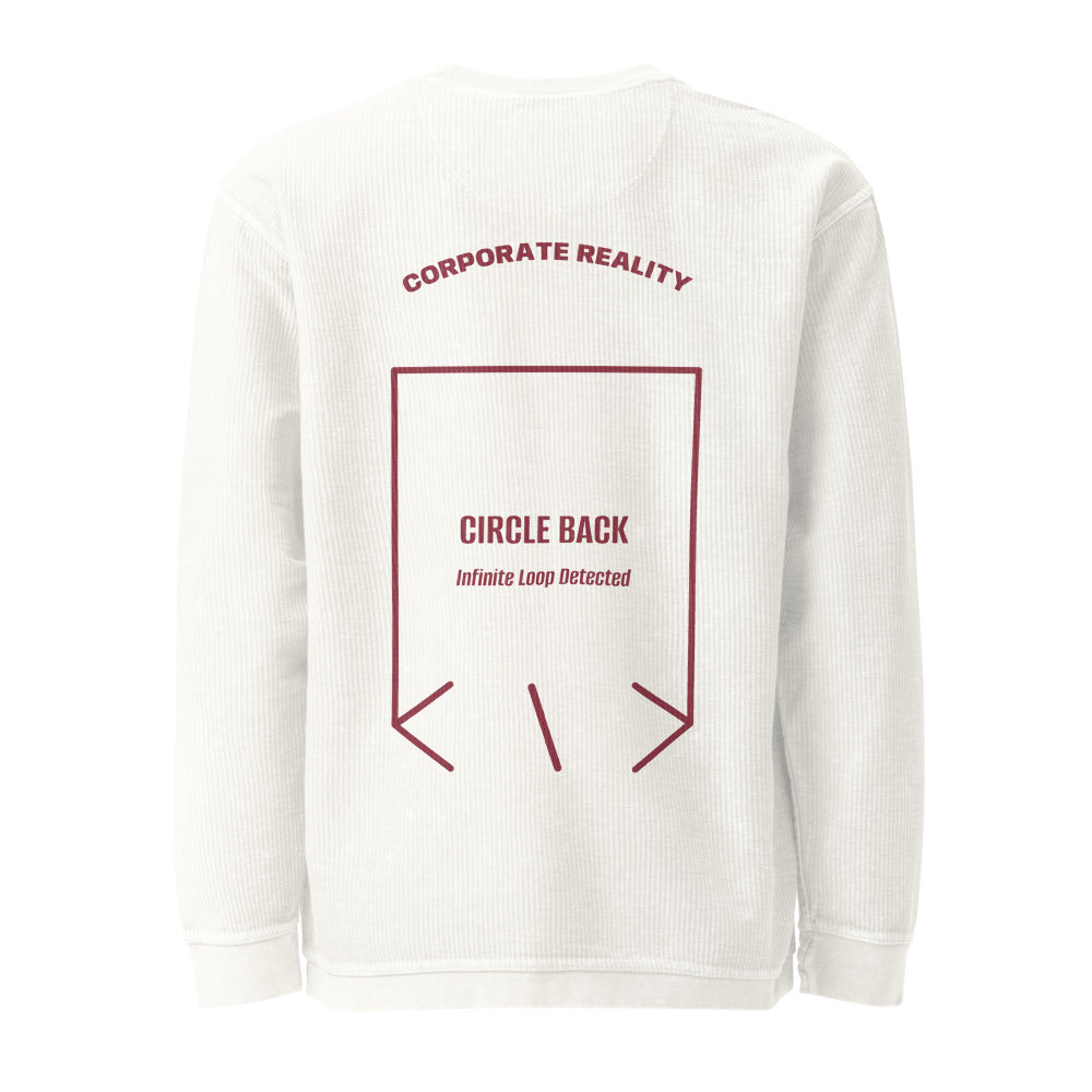 Circle Back — Ivory Maroon back mockup