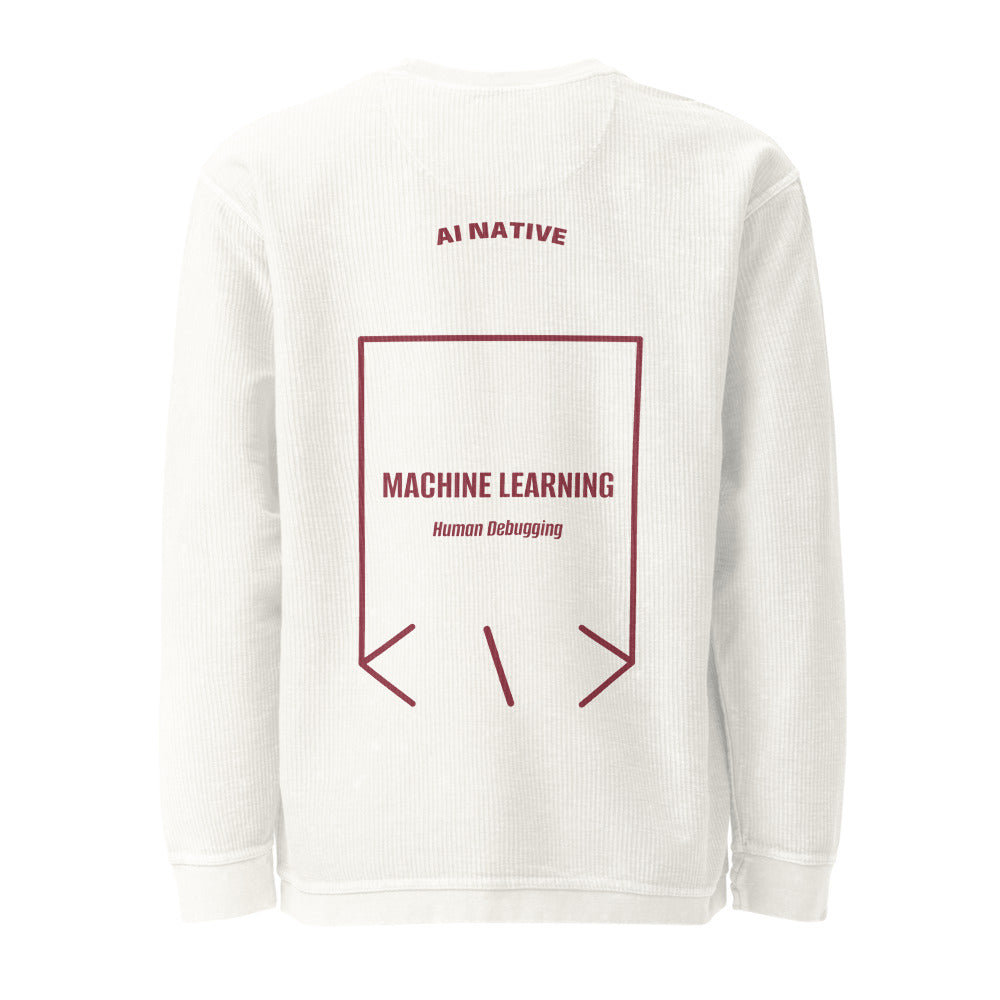 Machine Learning — Ivory Maroon back mockup
