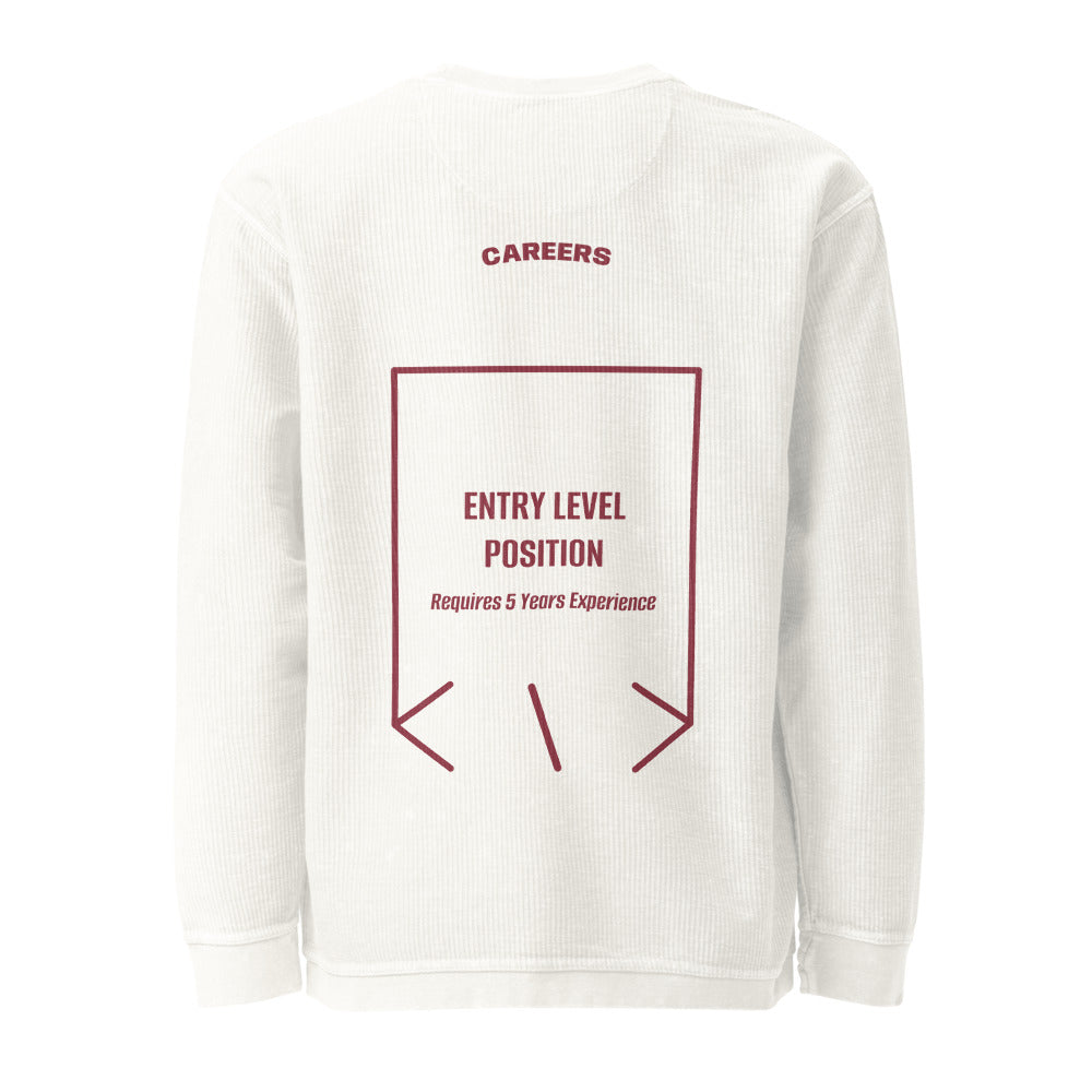 Entry Level Position — Ivory Maroon back mockup