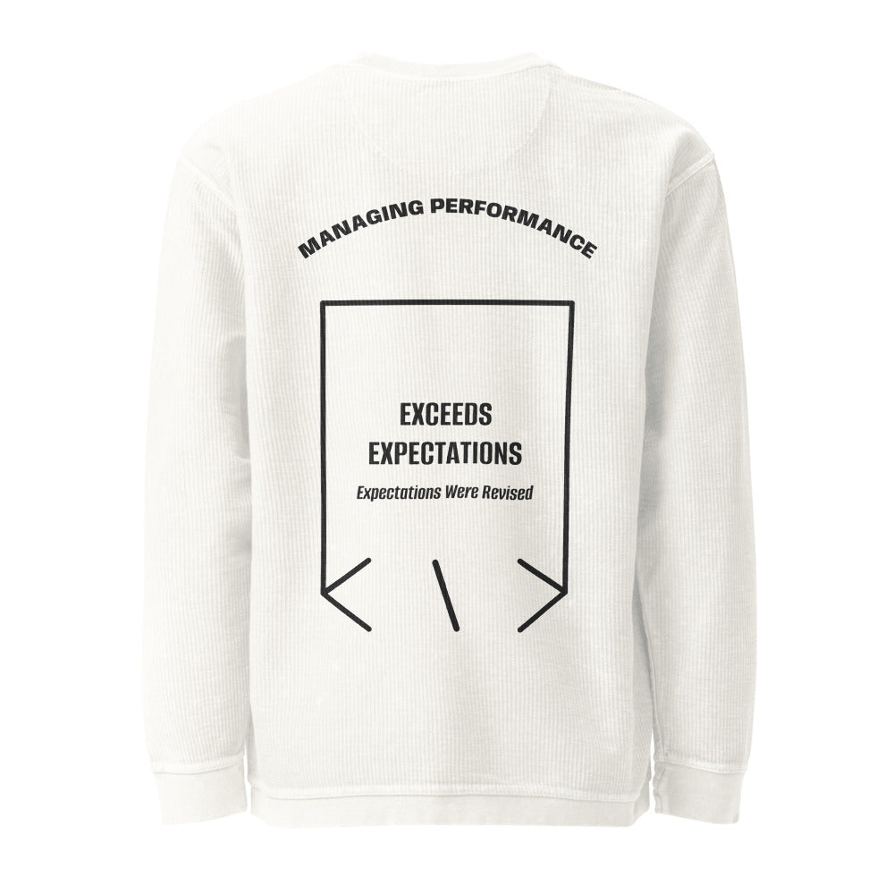 Exceeds Expectations — Ivory Black back mockup