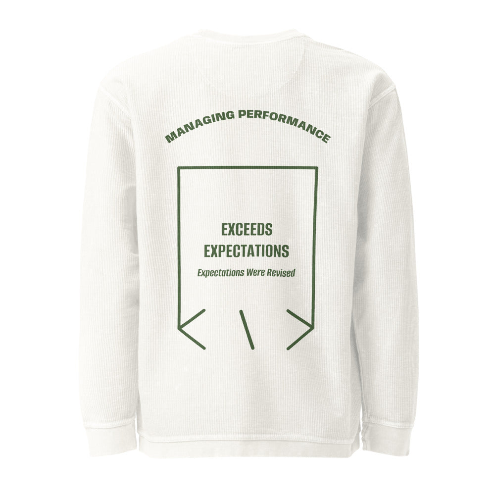 Exceeds Expectations — Ivory Green back mockup