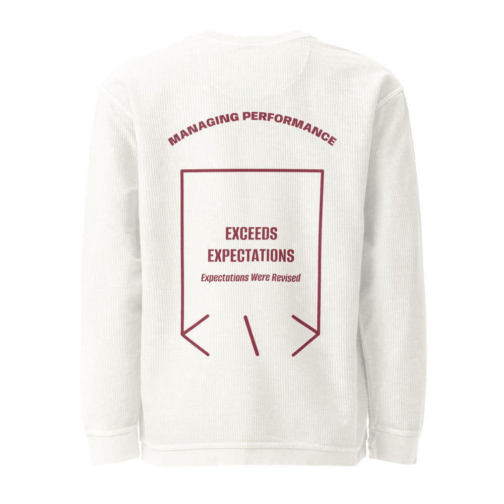 Exceeds Expectations — Ivory Maroon back mockup