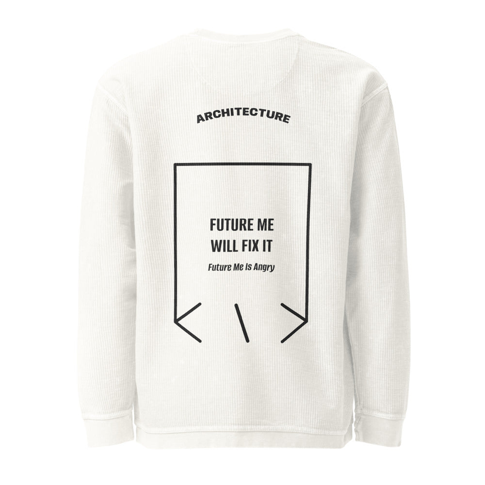 Future Me Will Fix It — Ivory Black back mockup