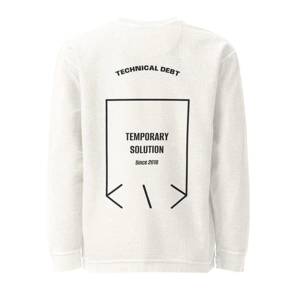 Temporary Solution — Ivory Black back mockup
