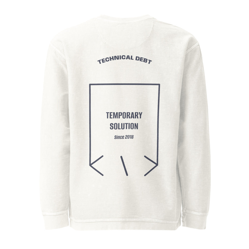 Temporary Solution — Ivory Navy back mockup