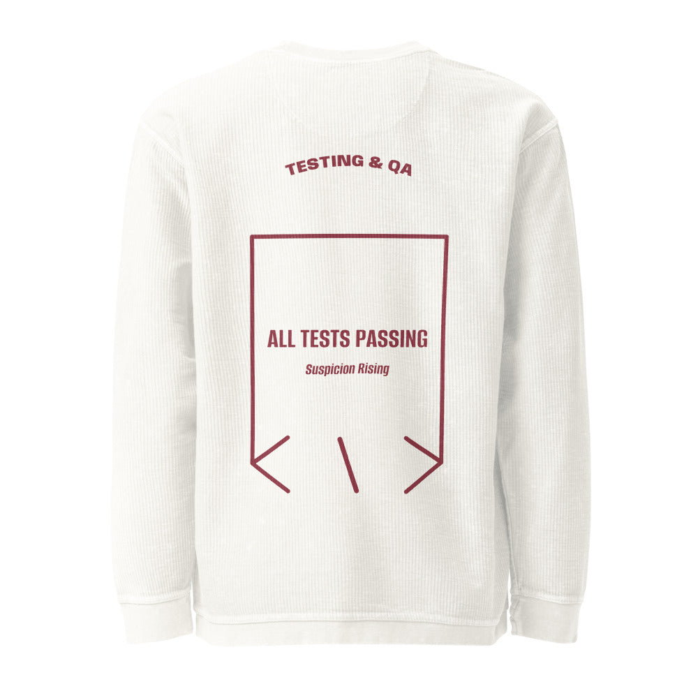 All Tests Passing — Ivory Maroon back mockup