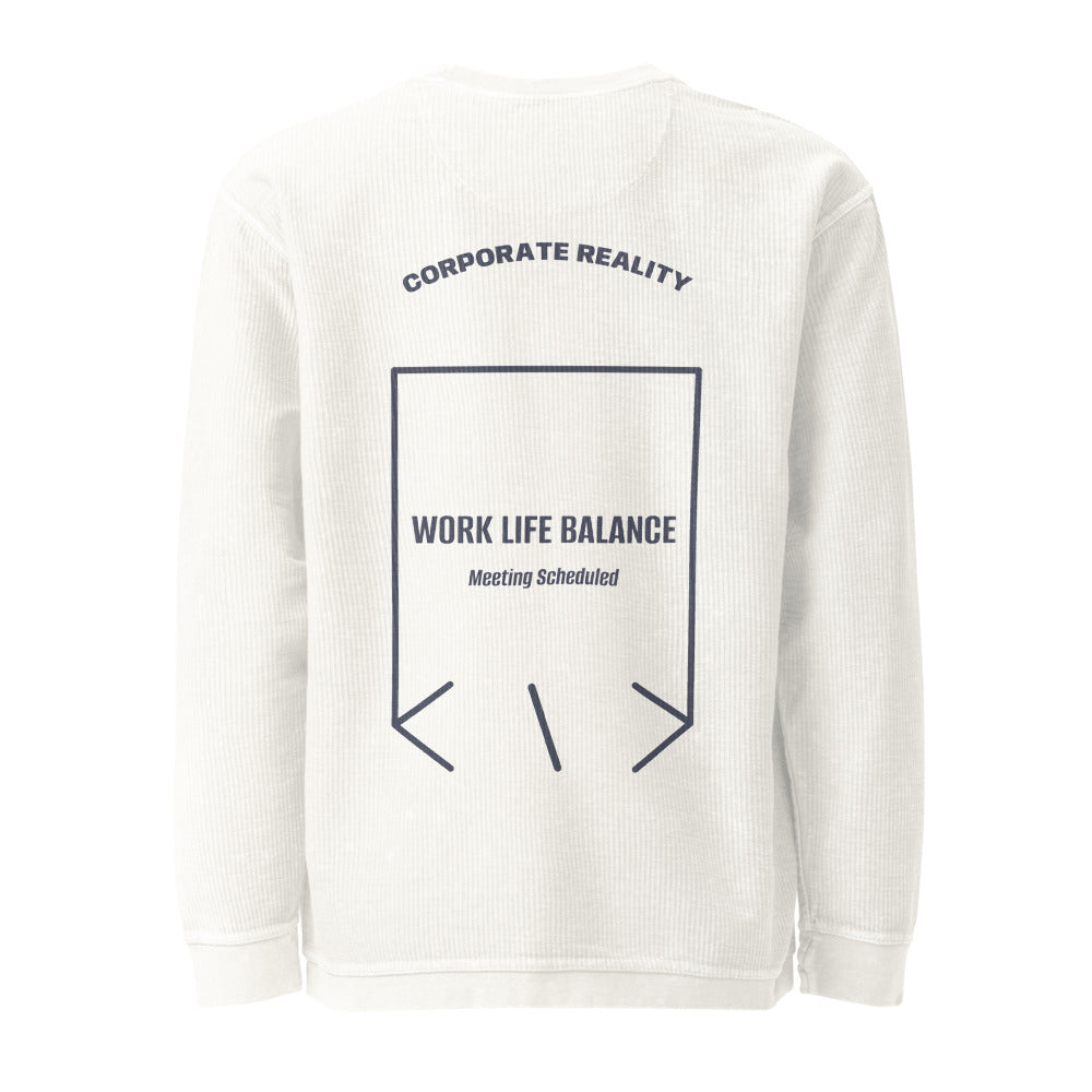 Work Life Balance — Ivory Navy back mockup