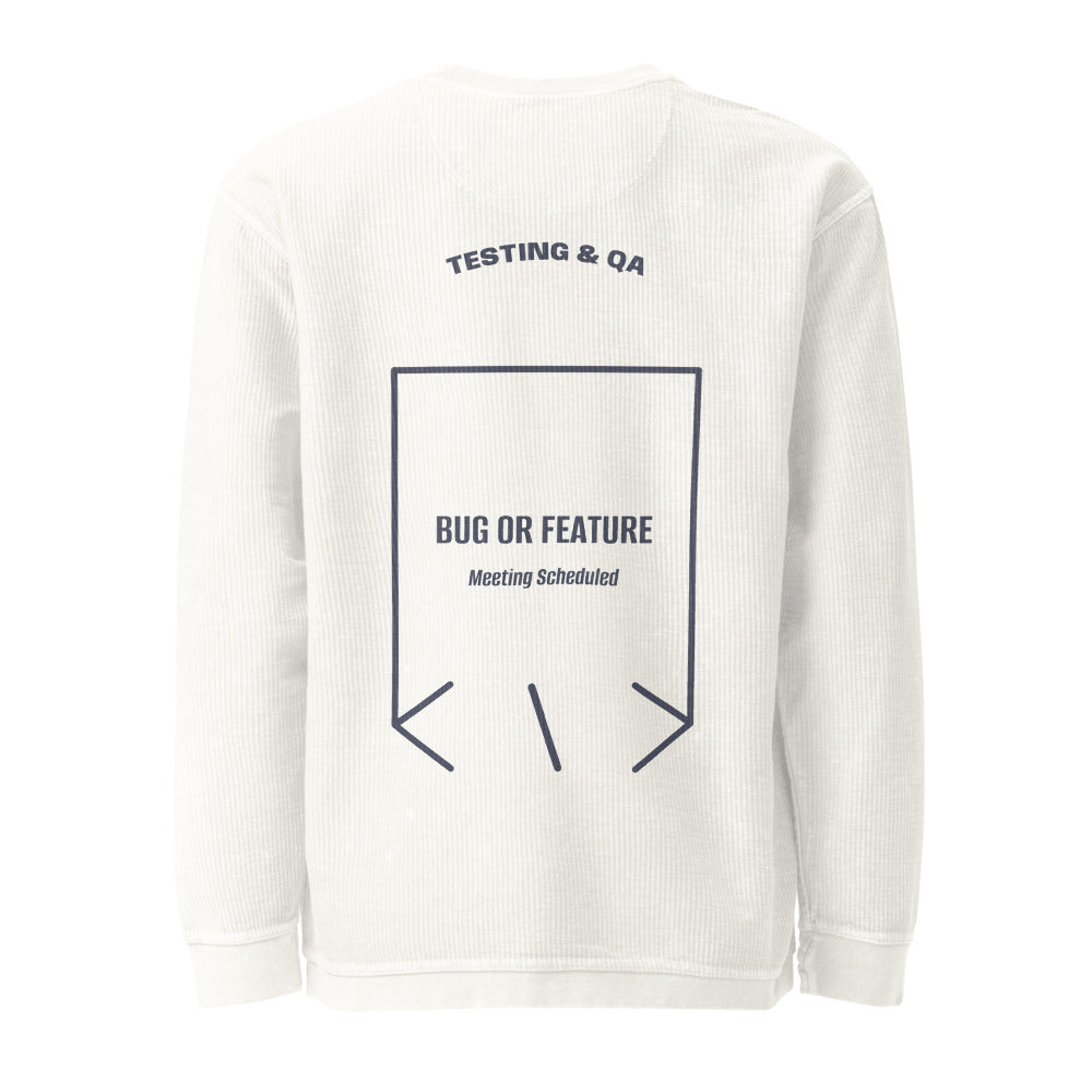Bug Or Feature — Ivory Navy back mockup