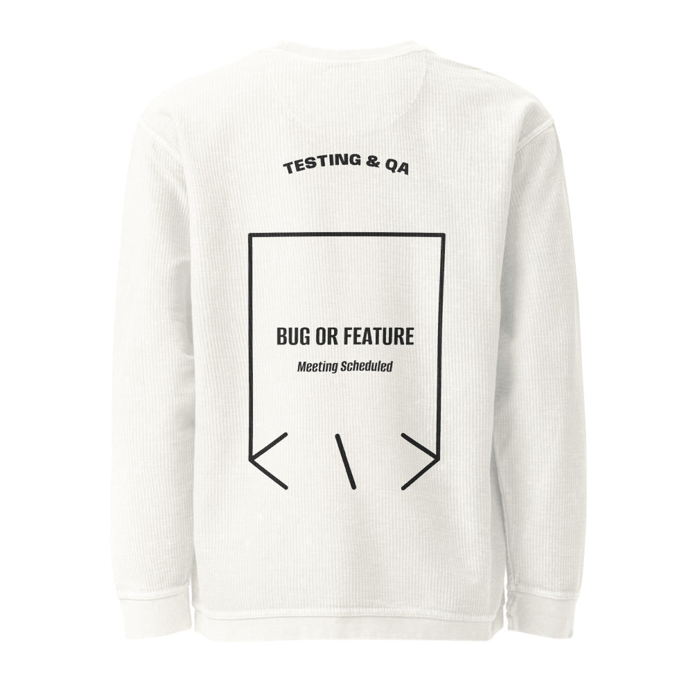 Bug Or Feature — Ivory Black back mockup