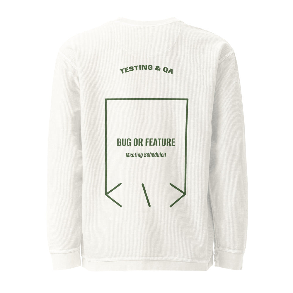 Bug Or Feature — Ivory Green back mockup