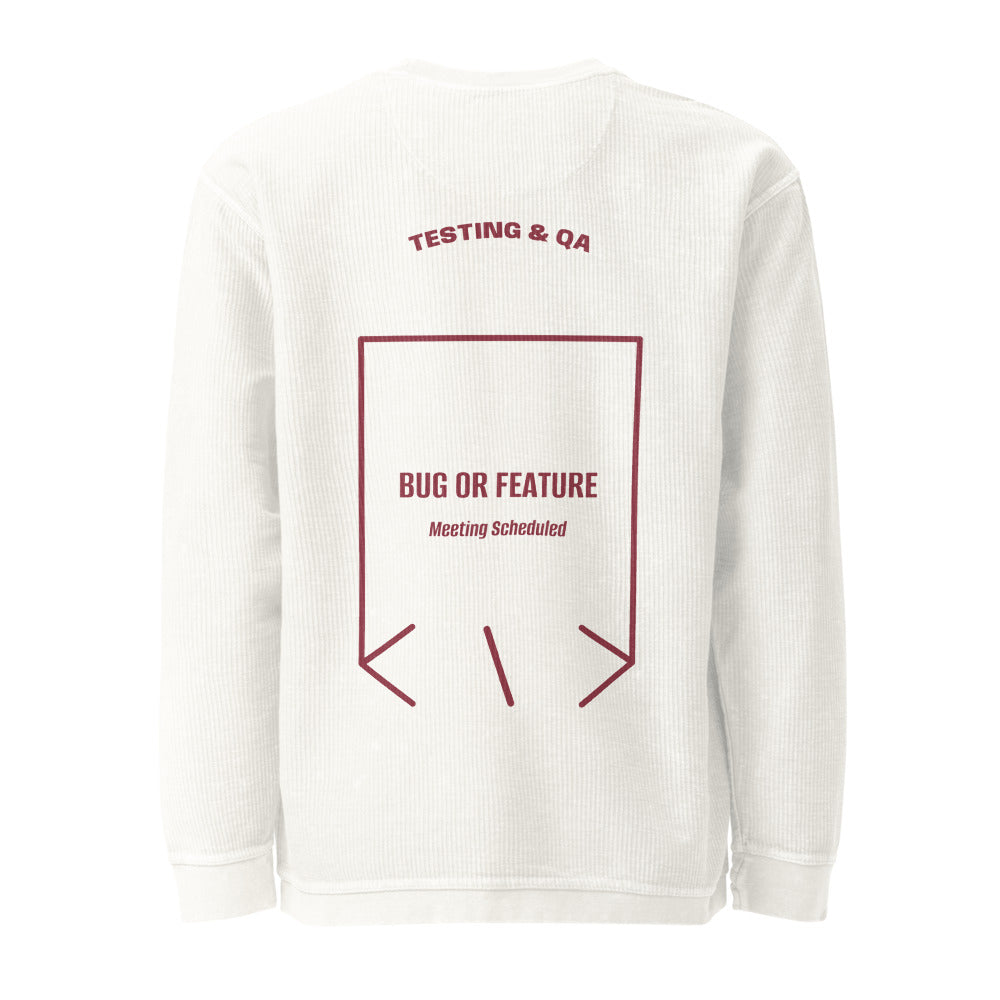 Bug Or Feature — Ivory Maroon back mockup