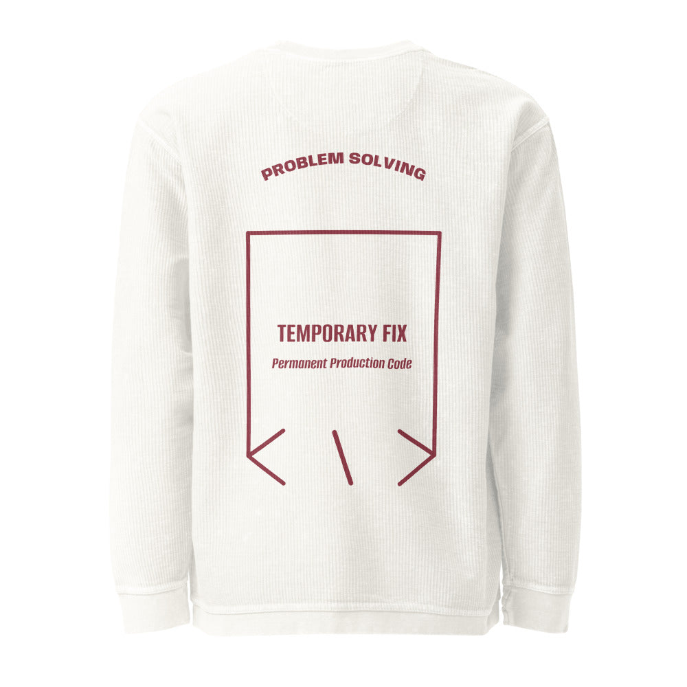 Temporary Fix — Ivory Maroon back mockup