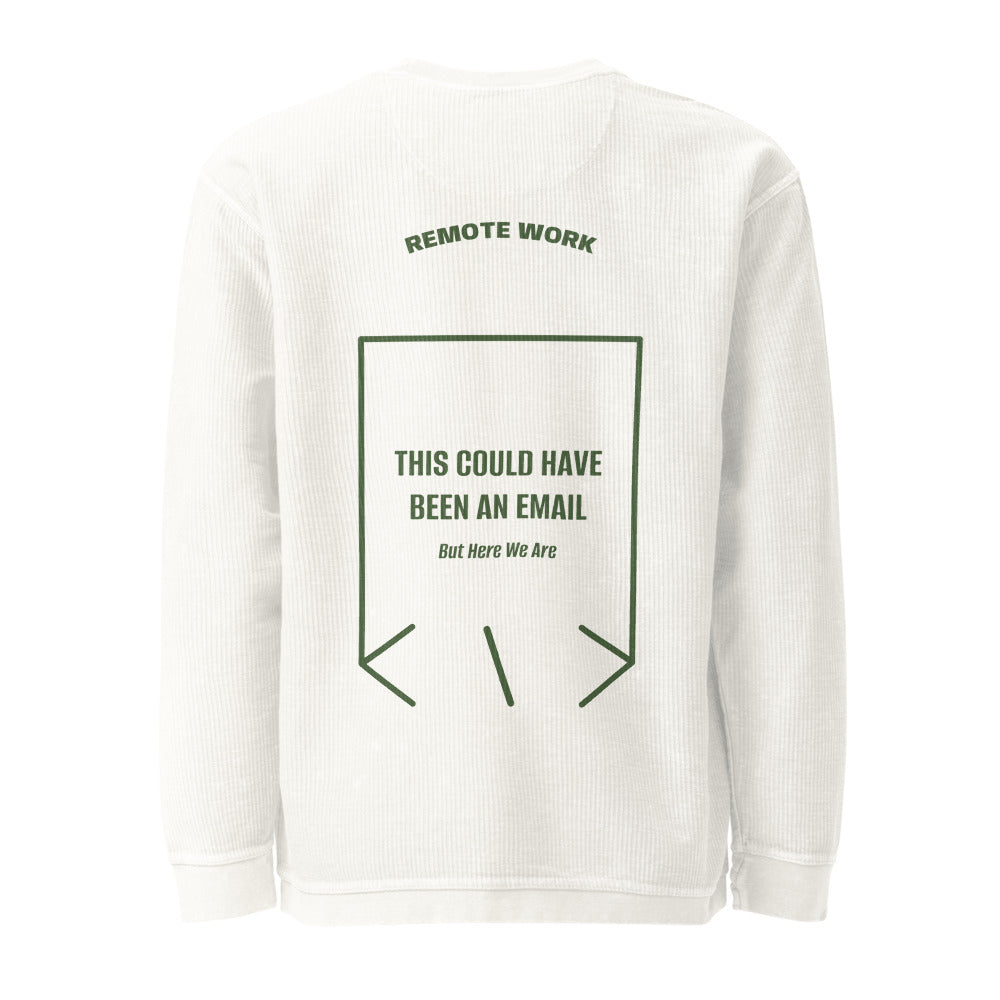 This Could Have Been An Email — Ivory Green back mockup