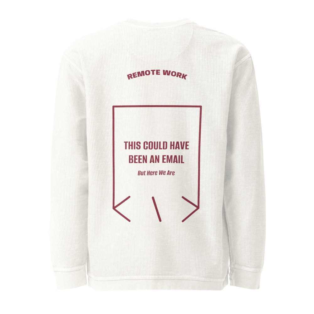 This Could Have Been An Email — Ivory Maroon back mockup