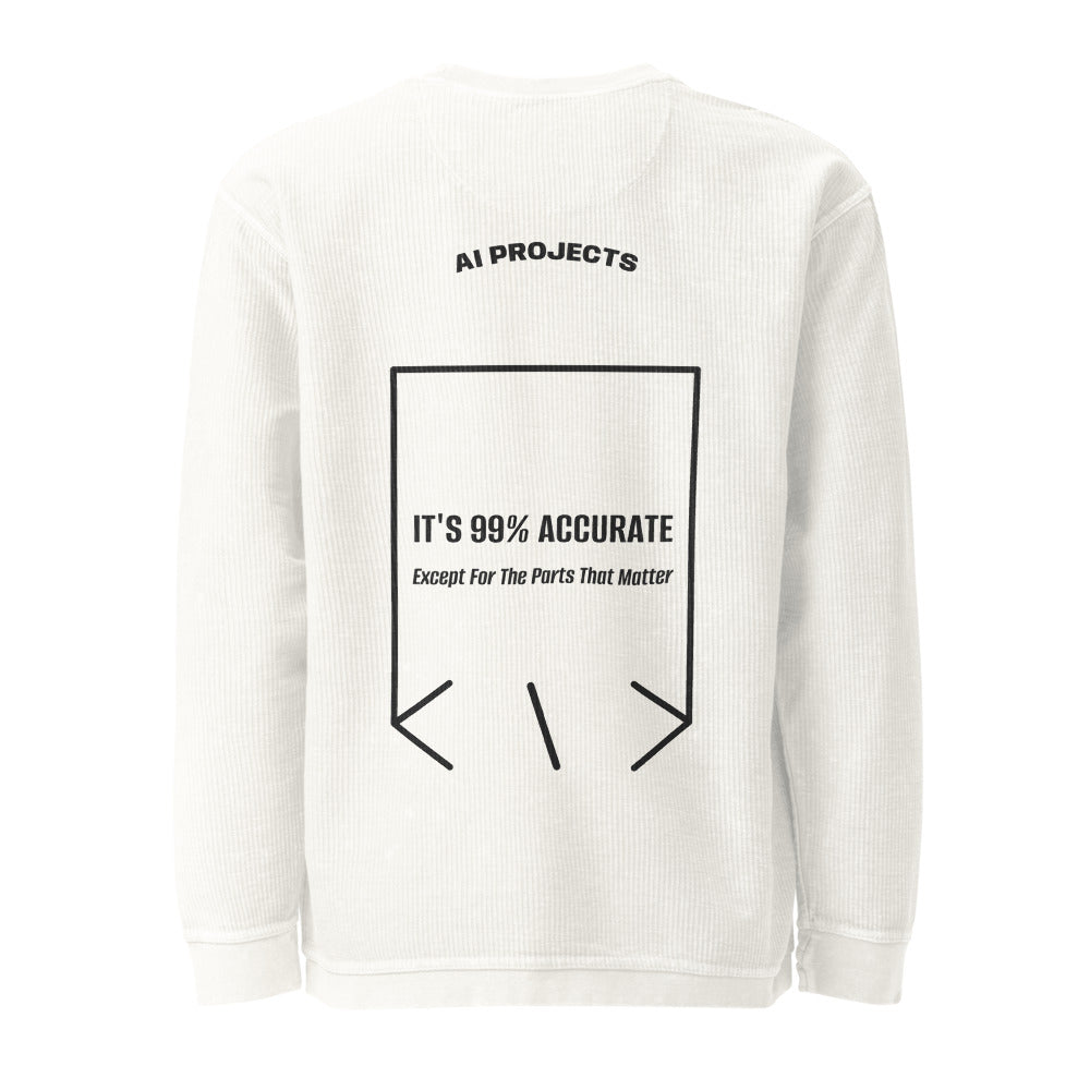 It's 99% Accurate — Ivory Black back mockup