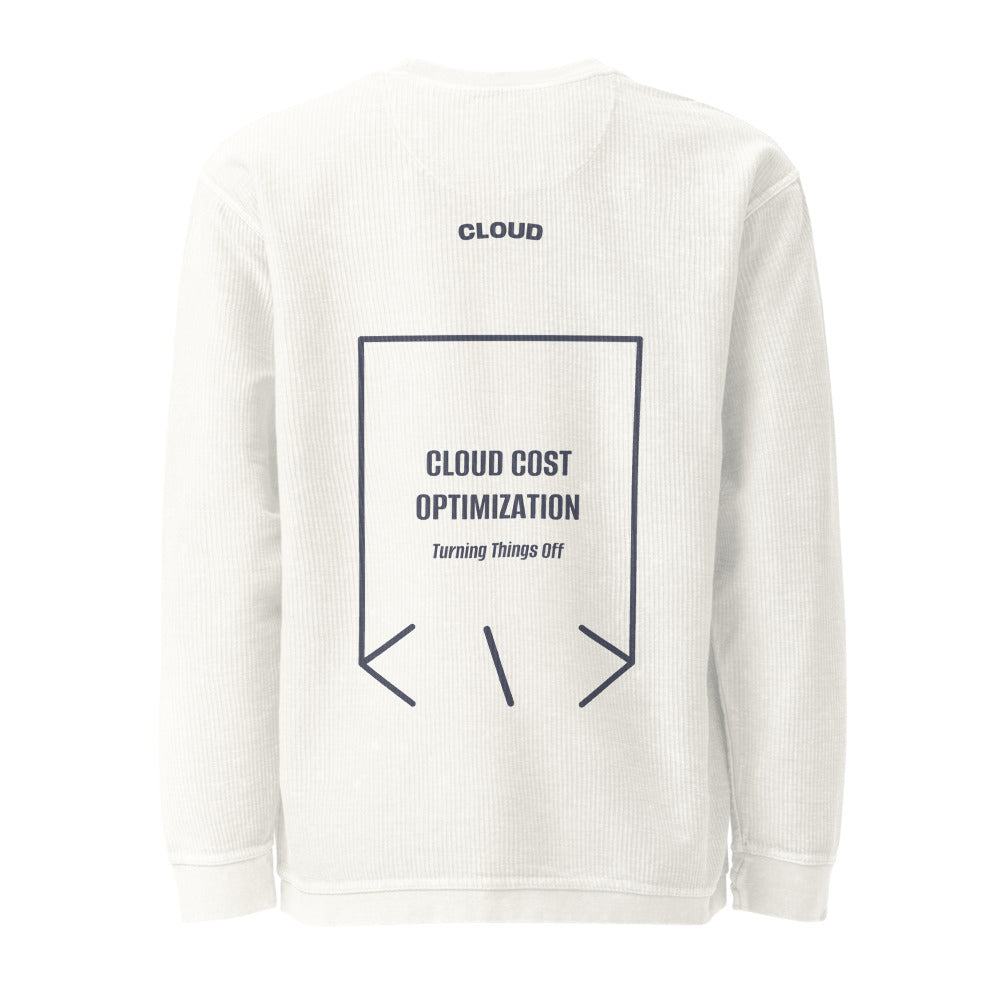 Cloud Cost Optimization — Ivory Navy back mockup