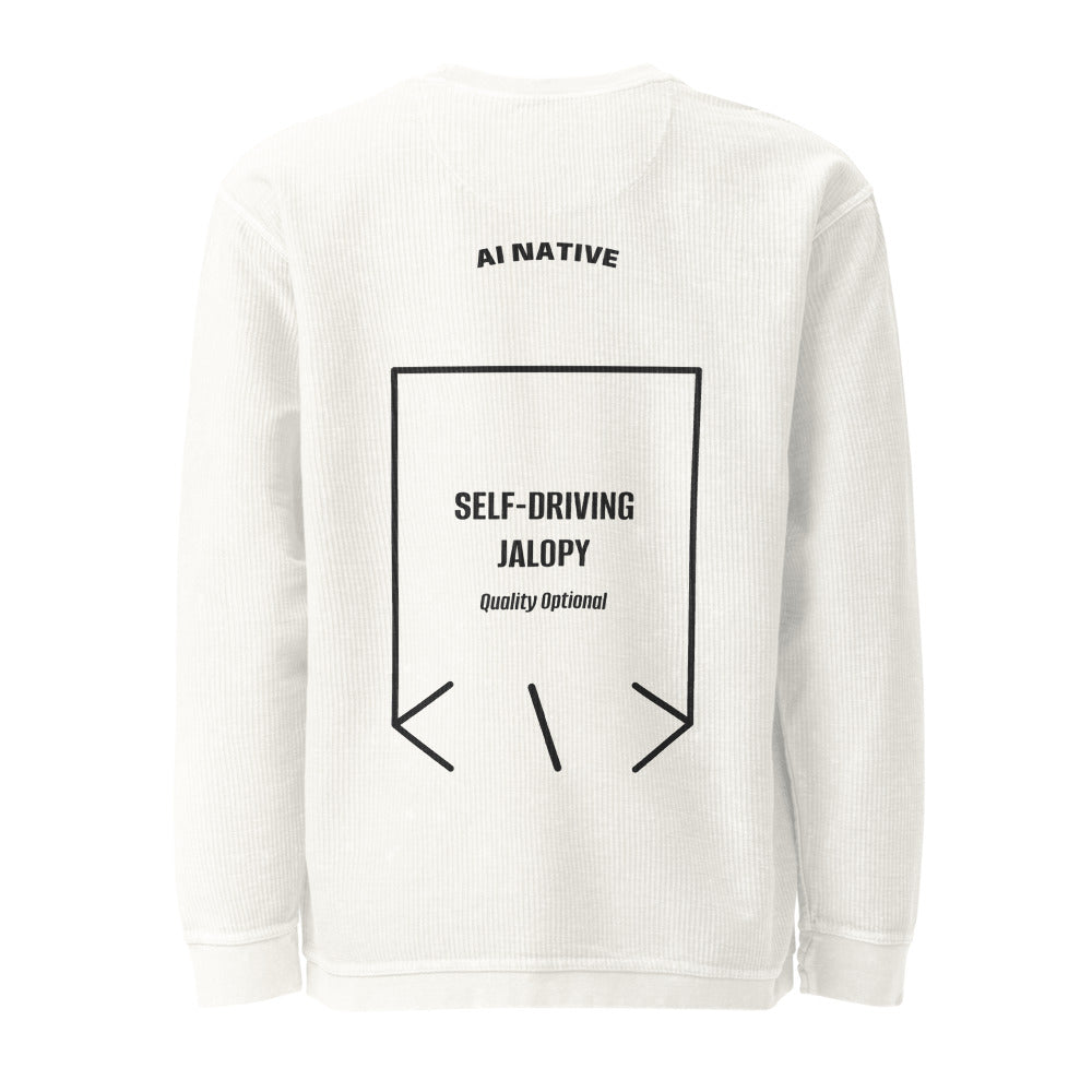 Self-Driving Jalopy — Ivory Black back mockup