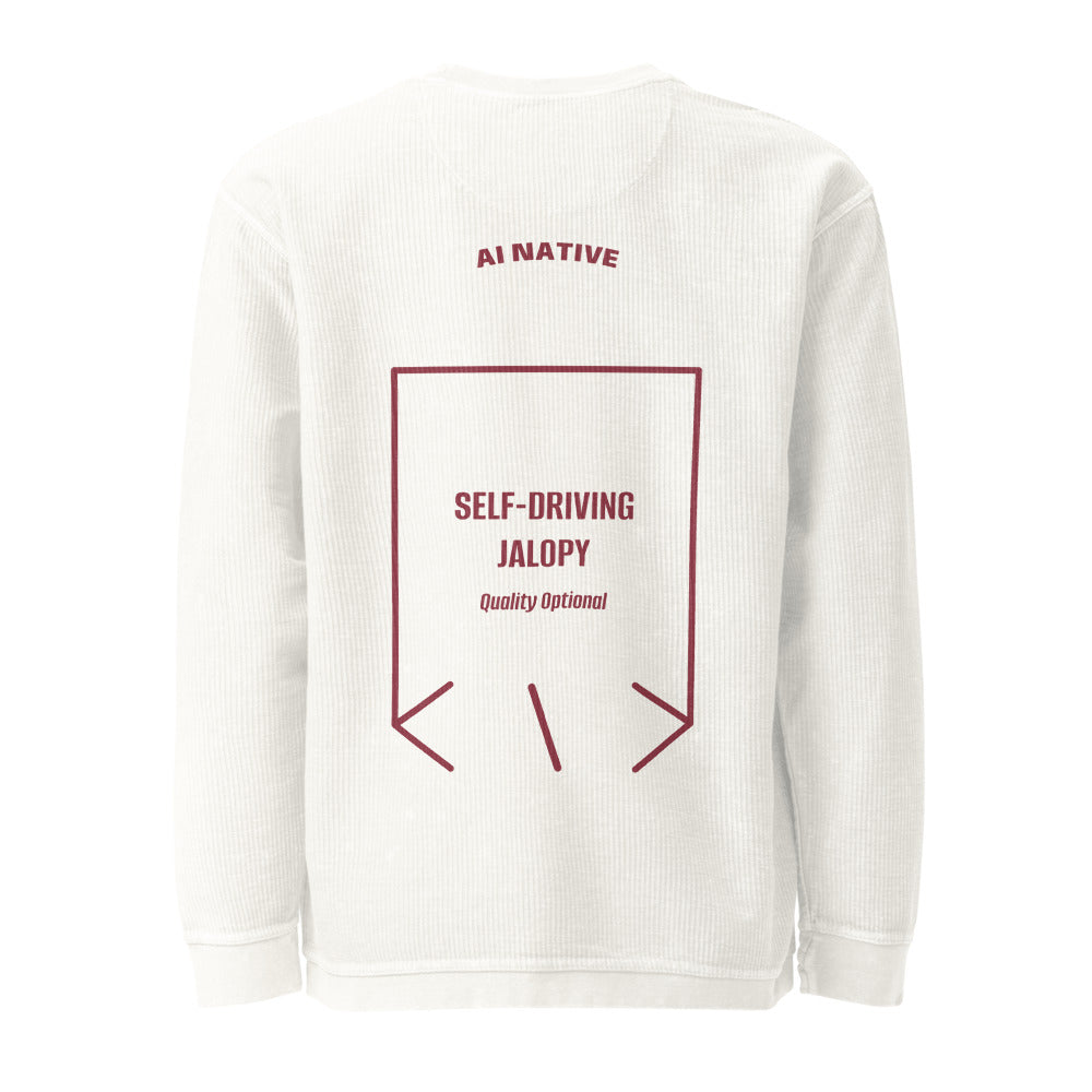 Self-Driving Jalopy — Ivory Maroon back mockup