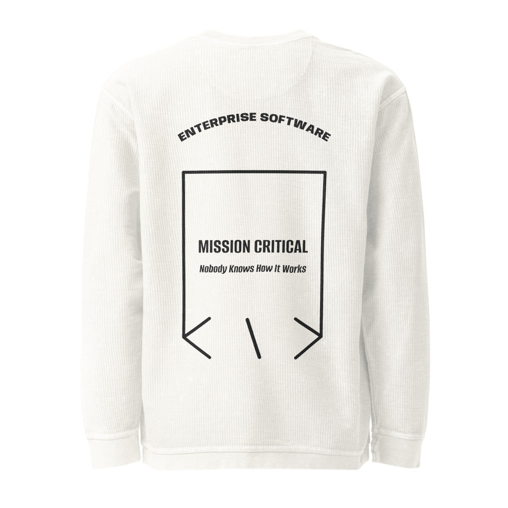 Mission Critical — secondary back mockup
