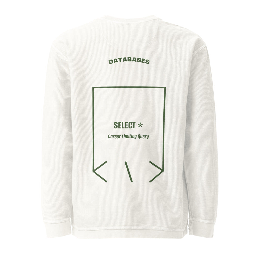 SELECT * — Ivory Green back mockup