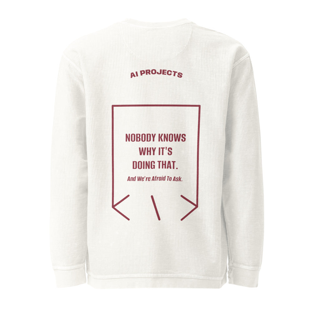 Nobody Knows Why It's Doing That. — Ivory Maroon back mockup