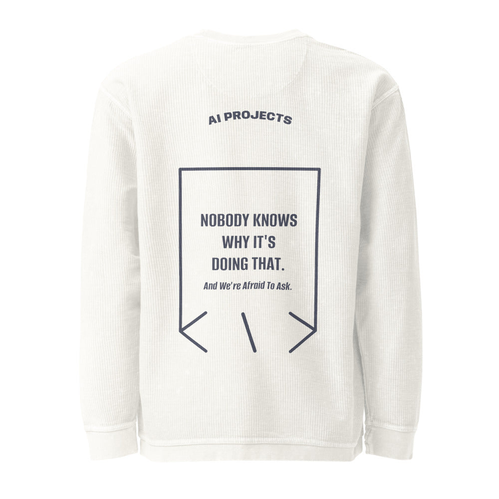 Nobody Knows Why It's Doing That. — Ivory Navy back mockup
