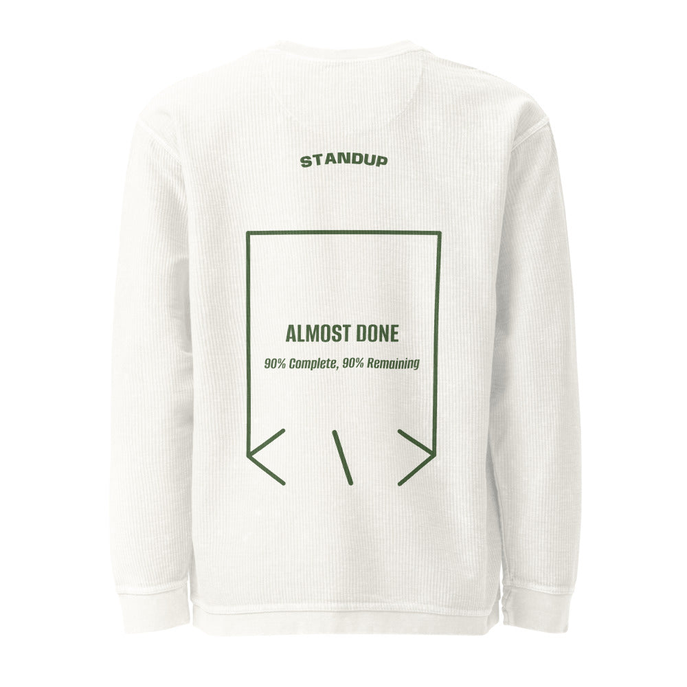 Almost Done — Ivory Green back mockup