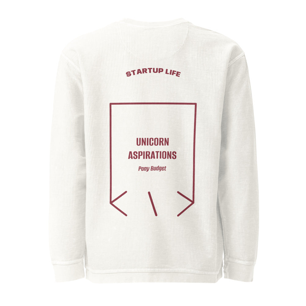 Unicorn Aspirations — Ivory Maroon back mockup