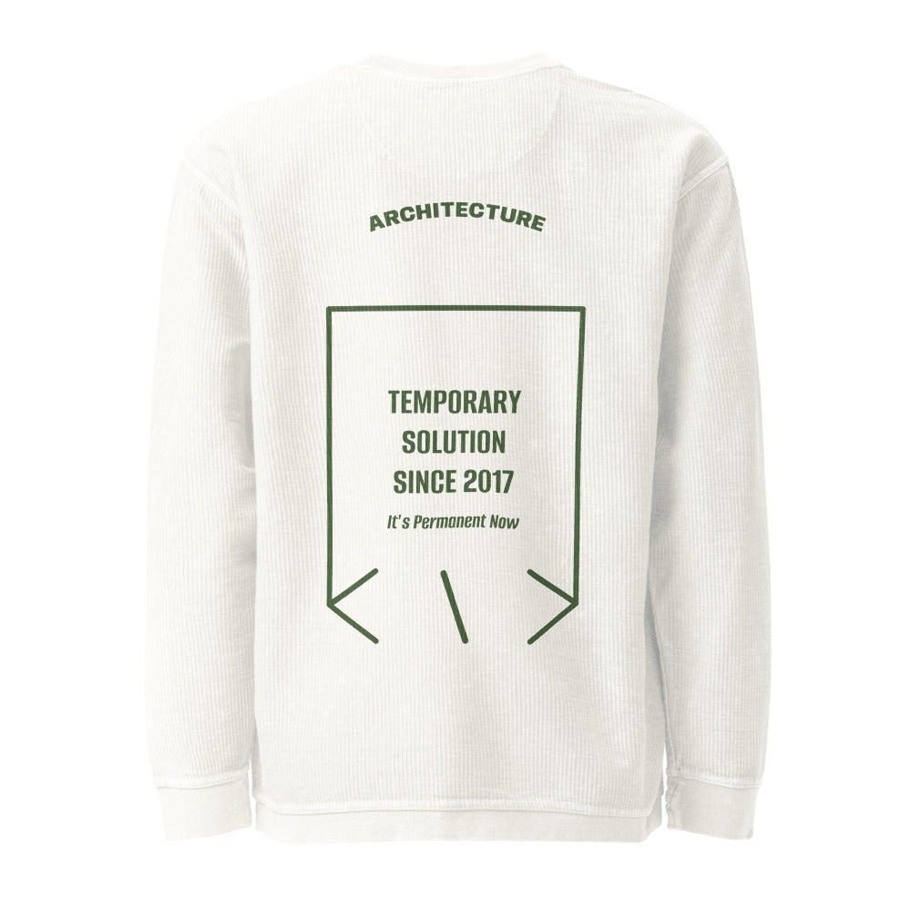 Temporary Solution Since 2017 — Ivory Green back mockup