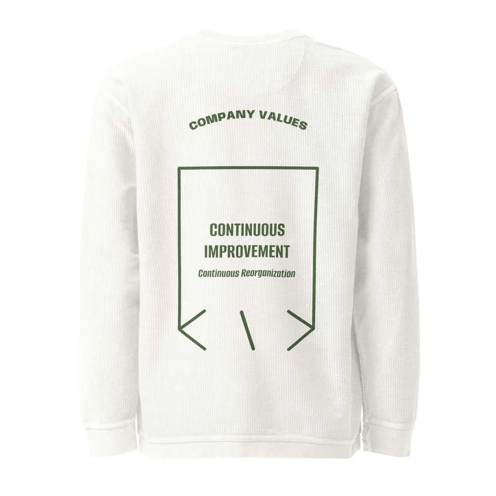 Continuous Improvement — secondary back mockup