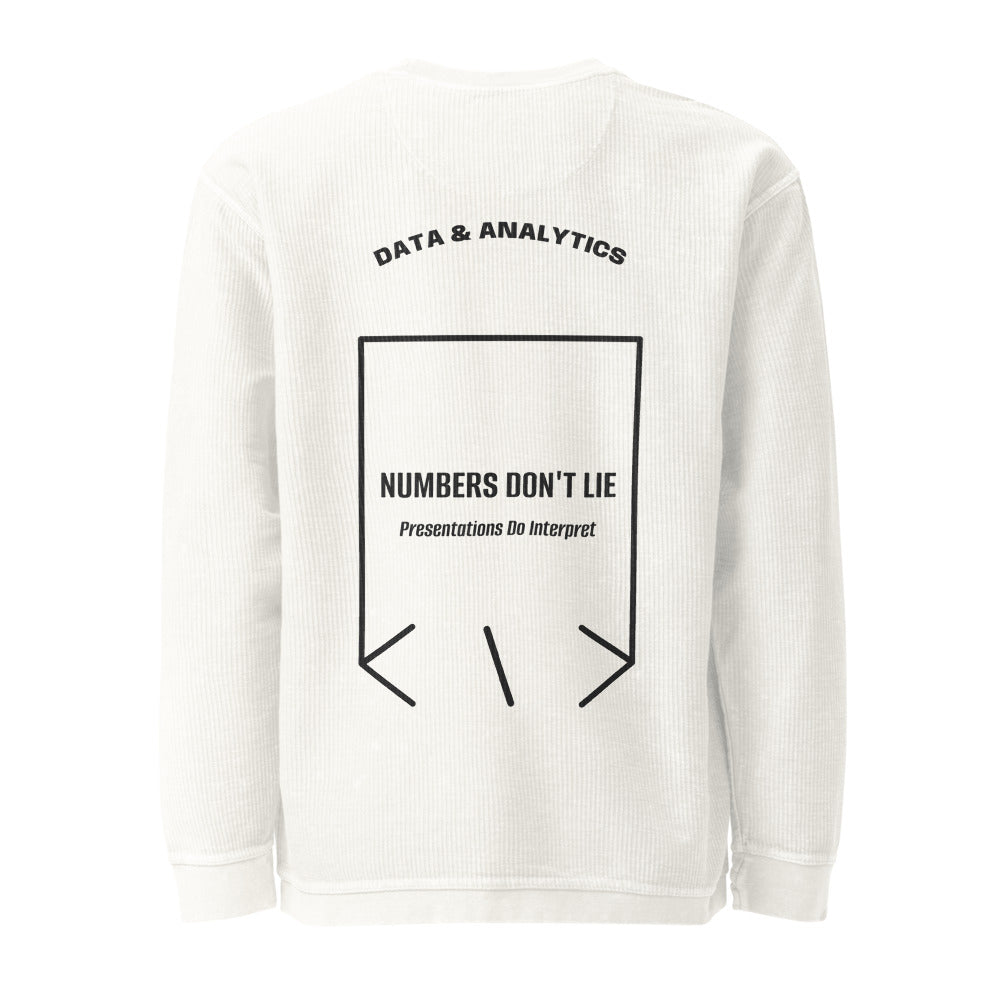 Numbers Don't Lie — Ivory Black back mockup